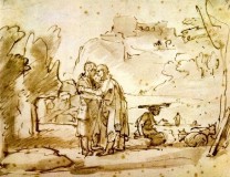 laban-greets-jacob-rembrandt laban-greets-jacob-rembrandt